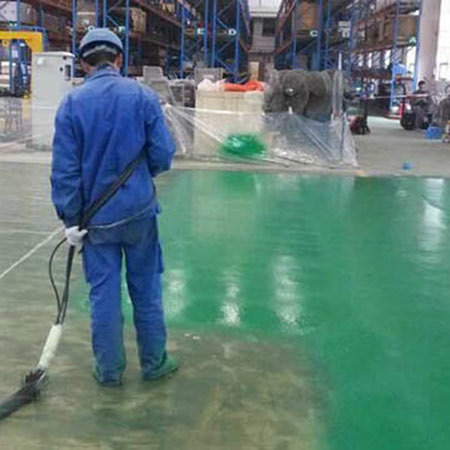 防腐涂料噴涂機器(圖6) 防腐涂料噴涂機器地坪施工案例